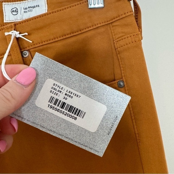 NWT AG ADRIANO GOLDSCHMEID Prima Crop Cigarette Leg Pant Moro Size 30 - Picture 5 of 8